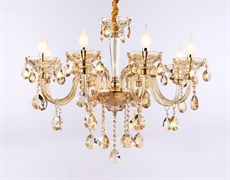Ambrella Подвесная люстра с хрусталем TR4907/8 GD/TI золото/янтарь E14/8 max 40W D760*639 TR4907