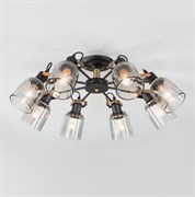 Eurosvet Потолочная люстра в стиле лофт 70111/8 черный a047619