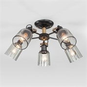 Eurosvet Потолочная люстра со стеклянными плафонами 70111/5 черный a047617