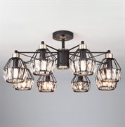 Eurosvet Потолочная люстра в стиле лофт 70075/8 черный 00000083339