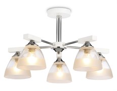 Ambrella Подвесная люстра TR9093/5 WH/CH белый/хром E27*3 max 40W D570*270 TR9093