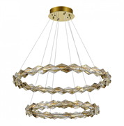 ST Luce SL6009.203.02 Люстра подвесная Хром/Прозрачный,Янтарный LED 1*45W 3000K SL6009.203.02