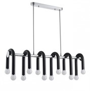 Lumion 5699/12C MODERNI LN23 119 чёрный, хром Люстра потолочная E14 12*60W 220V CASPIAN 5699/12C