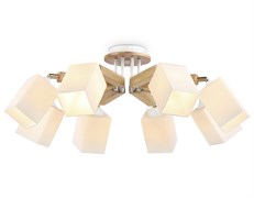 Ambrella Подвесная люстра TR9522/8 WH/GD/FR белый/золото/белый матовый E27*8 max 40W D790*260 TR9522