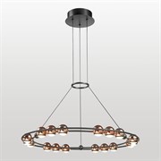 Люстра подвесная черный блестящее золото LSP-7378