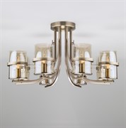 Eurosvet Потолочная люстра со стеклянными плафонами 60085/8 античная бронза a043712