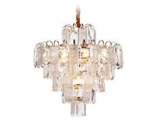 Ambrella Подвесная люстра с хрусталем TR5233/12 SGD/CL/FR золото/прозрачный/белый матовый E27*12 max 40W D600*610 TR5233