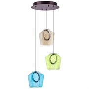 Lightstar 796139 Люстра CARAMELLO LED 3х6W 330LM КОФЕЙНЫЙ/МУЛЬТИКОЛОР 3000K, шт 796139