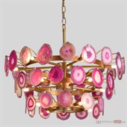 ImperiumLoft Люстра Agate Burst Chandelier 3 Round pink D70 74967-22