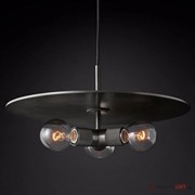 ImperiumLoft Люстра RH Utilitaire Disk Triple Pendant Black 123645-22