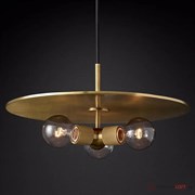 ImperiumLoft Люстра RH Utilitaire Disk Triple Pendant Brass 123646-22