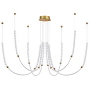 Odeon Light 6639/70L HIGHTECH ODL24 металл/античная бронза/разноветн. бусы из акрила/акрил Люстра IP20 LED 70W 3000K 220V MONELLA 6639/70L