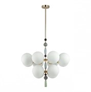 Odeon Light 5405/12 MODERN ODL_EX24 83 золотой/серый/голубой/зеленый/белый матов./металл/керамика/стекло Люстра E14 12*40W PALLE 5405/12