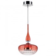 Lightstar 804402 Люстра ASTRA LED 12W 580LM ХРОМ/КРАСНЫЙ 3000K 804402