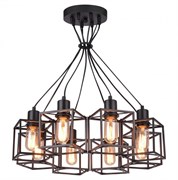 Lussole LOFT Металл Черный /  Металл Люстра E27 60W LSP-9541