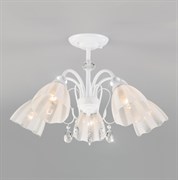 Eurosvet Потолочная люстра со стеклянными плафонами 30155/5 белый a045310