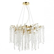 Odeon Light 5005/8 HALL ODL23 487 золотой/прозрачный металл/хрусталь Люстра G9 8*40W BANCHE 5005/8