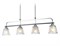 Ambrella Светильник подвесной TR303244/4 BK/CH/SM/FR черный/хром/дымчатый/белый матовый E27*4 max 60W 870*120*780 TR303244 - фото 101560