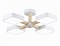 Ambrella Светильник светодиодный подвесной FL4879/4 WH/WD белый/дерево 24W 3000-6000K D610*160 (без ПДУ) FL4879 - фото 102663