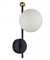Lumion 6581/1W MODERNI LN24 черный, золотой/белый металл  /стекло Настенный светильник E14 1*40W 220V MELODY 6581/1W - фото 105177