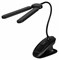 ЭРА Настольный светильник ЭРА NLED-512-6W-BK светодиодный аккумуляторный на прищепке черный Б0057208 - фото 108306