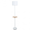 Arte Lamp A4056PN-1WH COMBO Торшер с деревянным столиком и USB A4056PN-1WH - фото 109473