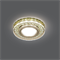 Gauss Светильник Backlight Gu5.3 LED 2700K 1/40 круг, шампань/кристалл/хром BL048 - фото 110173
