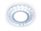 Ambrella Встраиваемый точечный светильник с LED подсветкой S216 CL/FR прозрачный/матовый GU5.3+3W(LED COLD) D90*25 S216 - фото 113352