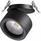 Novotech 358783 SPOT NT21 199 черный Светильник встраиваемый светодиодный IP20 LED 25W 4000K 2200Лм 100-265V GRODA 358783 - фото 114608