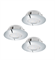Eglo 95822 Комплект светодиод. встраив. светильников PINEDA, 3х6W(LED), ?78, IP44, пластик, хром 95822 - фото 115794