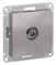 Systeme Electric AtlasDesign алюминий розетка TV проходная 4DB, механизм ATN000392 - фото 45060