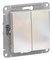 Systeme Electric AtlasDesign жемчуг выключатель 2-клавишный сх.5, 10АХ, механизм ATN000451 - фото 45099