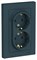 Systeme Electric AtlasDesign изумруд розетка с заземлением, двойная, 16А, в сборе ATN000824 - фото 45394