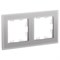 Systeme Electric AtlasDesign Nature стекло алюминий рамка 2-ая ATN320302 - фото 45702