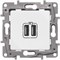 Legrand Etika белый розетка USB 2-ая 240В/5В 2400мА 672294 - фото 61645