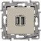 Legrand Etika слоновая кость розетка USB 2-ая 240В/5В 2400мА 672394 - фото 61714