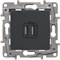 Legrand Etika антрацит розетка USB 2-ая 240В/5В 2400мА 672694 - фото 61834