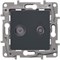 Legrand Etika антрацит розетка TV/SAT 2-х кабельная 672657 - фото 61842