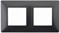 2 постовая рамка антрацит ЭРА Элеганс 14-5002-05 - фото 62243