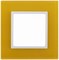1 постовая рамка желтая ЭРА Элеганс 14-5101-21 - фото 62339