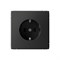 Systeme Electric ArtGallery Базальт Розетка с заземлением, 16А, механизм, быстрозажим. клем. GAL001443S - фото 69196