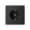 Systeme Electric ArtGallery Карбон Розетка с заземлением, 16А, механизм, быстрозажим. клем. GAL001043S - фото 69277