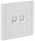 FORTE&PIANO Роз. двойная RJ11+RJ45 кат.5E FP235 бел. IEK FP-KT20-O-1-K01 - фото 69674