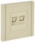 FORTE&PIANO Роз. двойная RJ11+RJ45 кат.5E FP435 ван. IEK FP-KT20-O-1-K10 - фото 69720