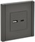 IEK FORTE&PIANO Серый Розетка USB A+C 18Вт FP351 FP-U22-018-K03 - фото 69776
