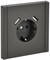IEK FORTE&PIANO Серый Розетка с/з со шт винтовое крепление 16А USB A+A 3,1А FP345 FP-R14-16-U21-D31-K03 - фото 69783