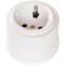 Bironi Лизетта пластик белый розетка с заземлением B1-101-21 - фото 69871