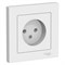 Systeme Electric AtlasDesign белый розетка без заземления, 16А, в сборе ATN000140 - фото 70592