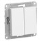 Systeme Electric AtlasDesign белый выключатель 2-клавишный сх.5, 10АХ, механизм ATN000151 - фото 70602