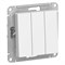 Systeme Electric AtlasDesign белый выключатель 3-клавишный сх.1+1+1, 10АХ, механизм ATN000131 - фото 70643